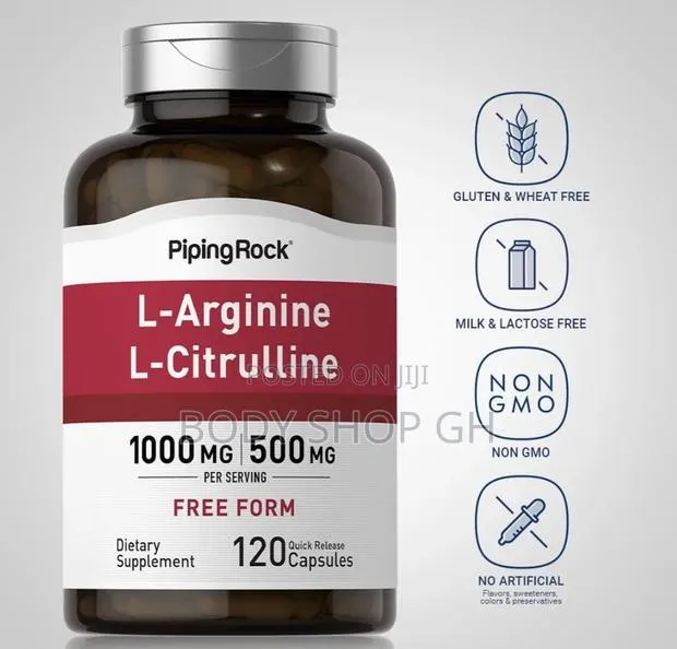 Arginine L-Citrulline Supplement 1500 Mg | 120 Capsules - Nitric Oxide · Photo 1