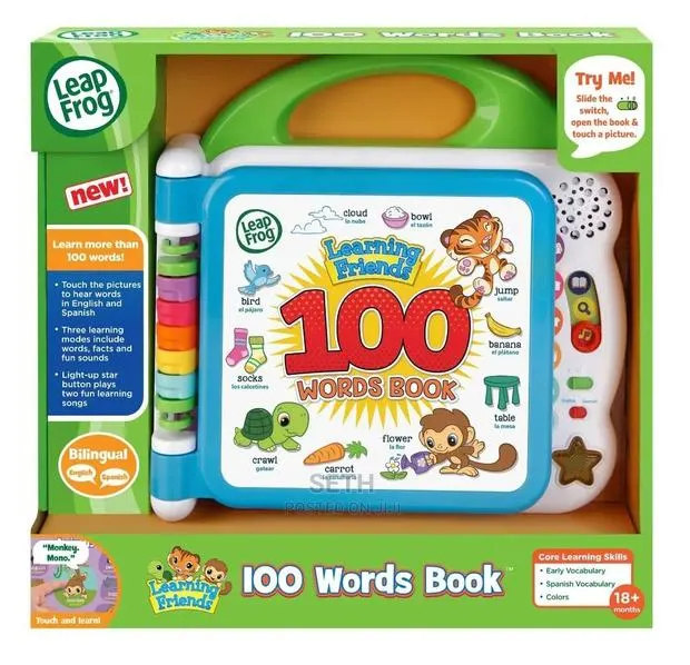 Children Kids Leapfrog Learning Friends 100 Words Book · Photo 1