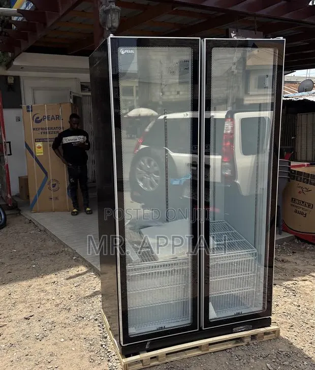 Shop Reliable Pearl PVC-801-27AA 2 Door Electric Display Refrigerator · Photo 1