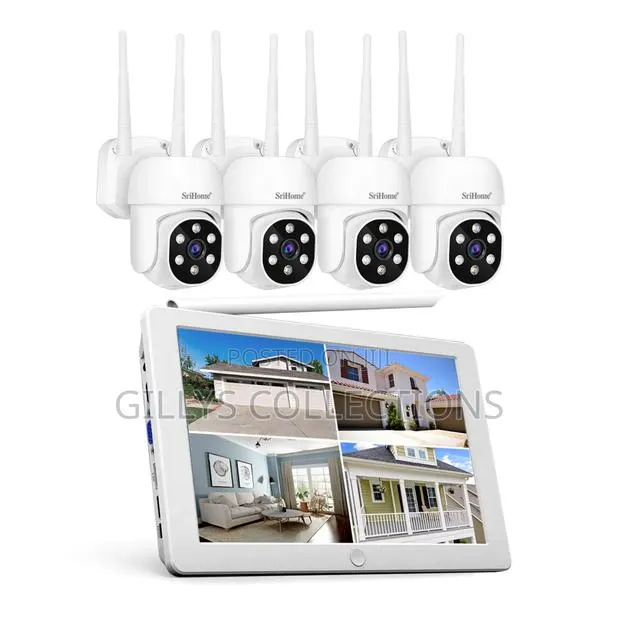 Wireless Wifi Security Cameras 4 Channel Nvr Cctv Camera System Kit · Photo 1