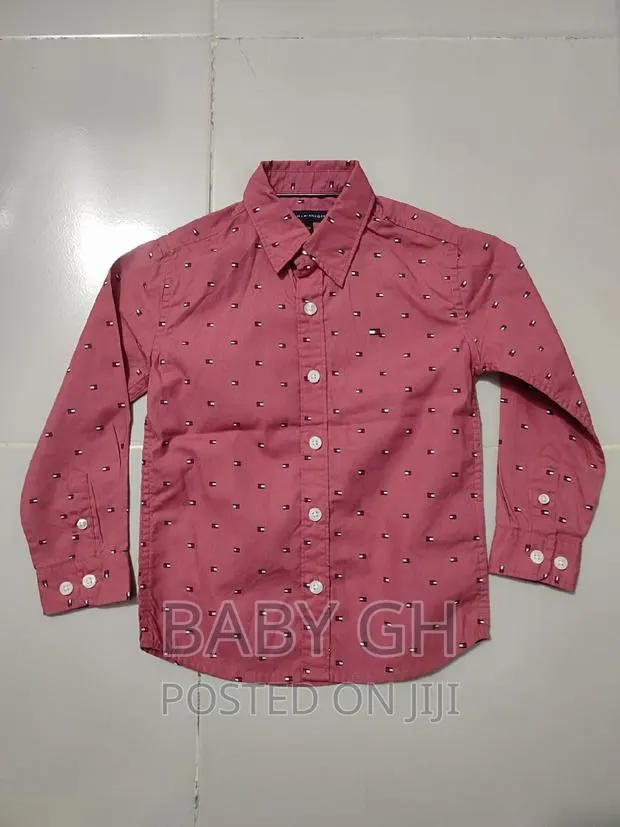Pink Boys Tommy Hilfiger Long Sleeve Shirt · Photo 1