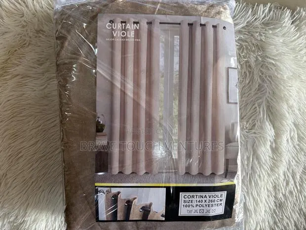 3 Piece Curtain 2 Blackout Curtain With 1 White Sheer Curtains · Photo 1