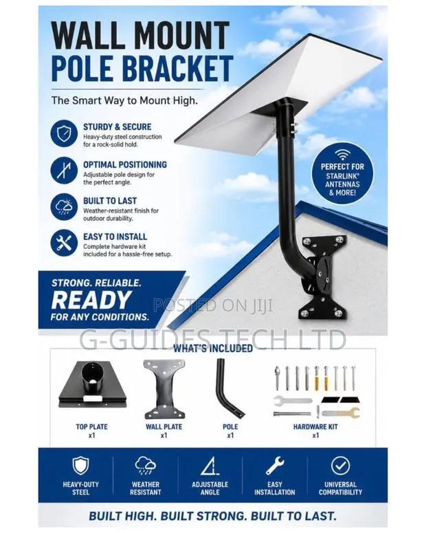 Starlink Wall Mount Kit, Starlink Wall Pole Bracket · Photo 1