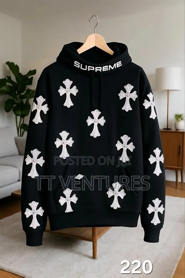 Supreme X Cross White Hoodie · Photo 1
