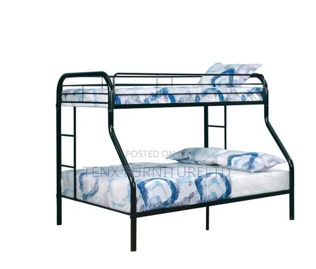 Twin Over Full Bunk Bed(Black Head) · Photo 1