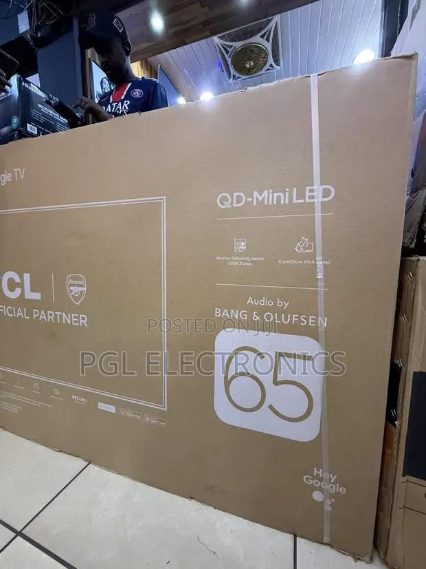 TCL 65 Inch Qd-Mini Led TV Smart Google TV 144hz, Onkyo 2.1 65C6K · Photo 1
