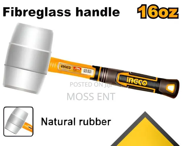 Rubber Hammer 16oz 450g White - Hruh8916 · Photo 1