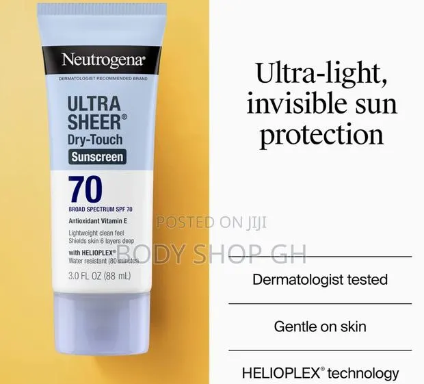 Neutrogena Ultra Sheer Dry-Touch Sunscreen SPF 70, Broad Spectrum · Photo 1