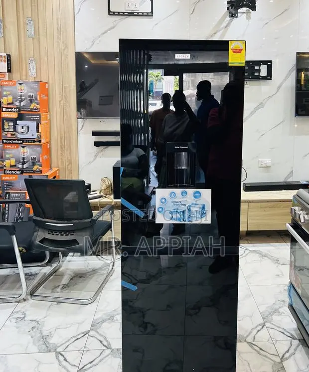 Sleek Legacy 311l Down Freezer Mirror Water Dispenser, Black · Photo 1
