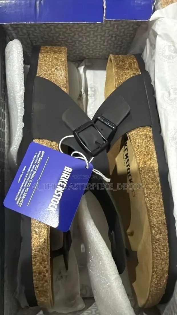 Black Brand New Birkenstock Sandal in Size 41 Available at Madina · Photo 1