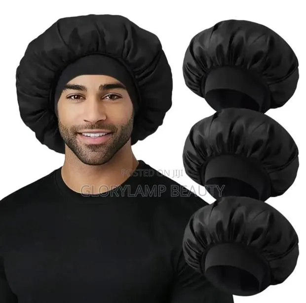 Satin Sleep Bonnet Cap - Comfortable Hair Protection for Men Women · Photo 1