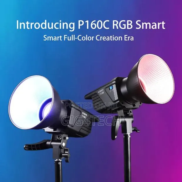 SUTEFOTO P160C 165w Studio Light Full RGB Bowens Mount · Photo 1