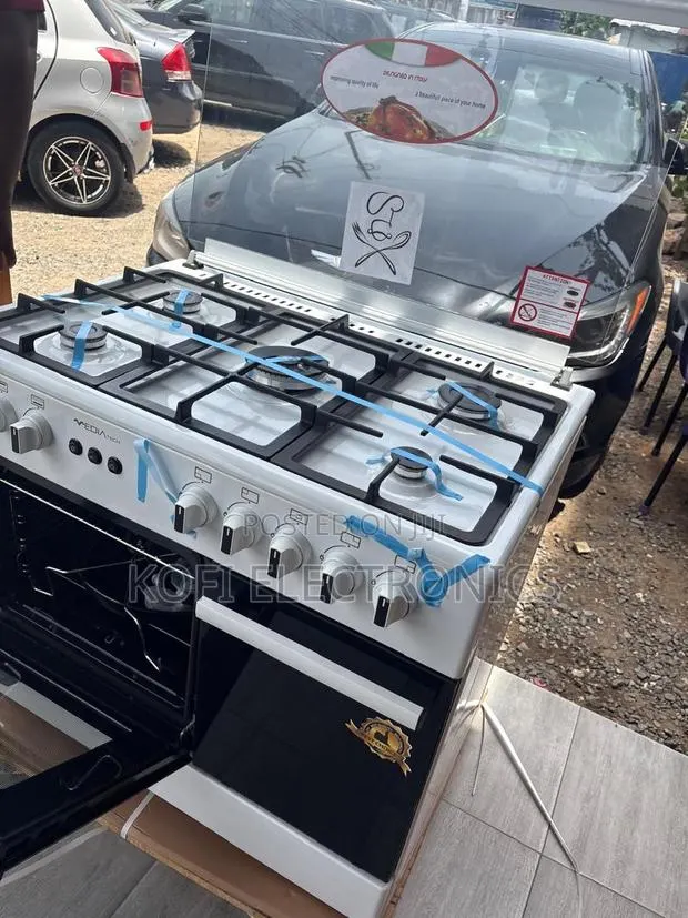 Mediatech 60x90 White Gas Cooker Cook More, Stress Less · Photo 1