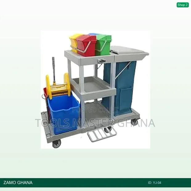 Multi-Function Cleaning Cart - Yj-04 · Photo 1
