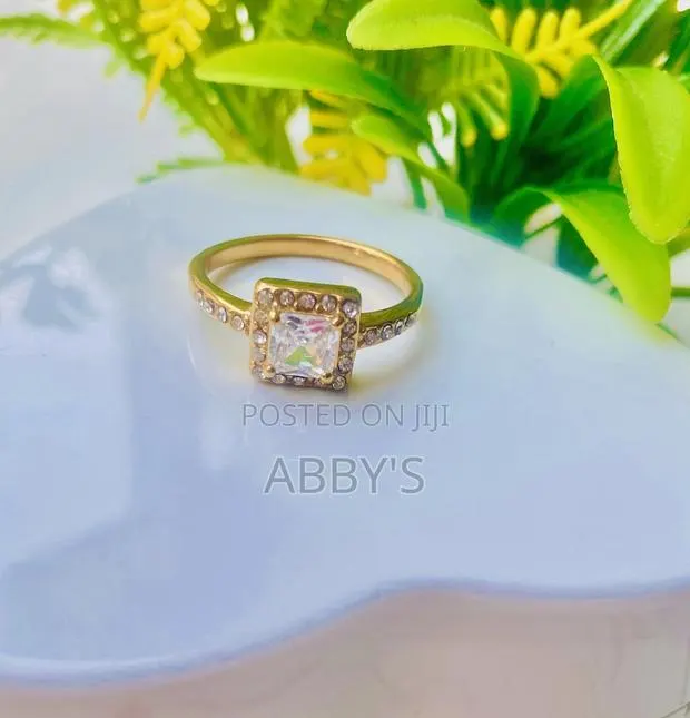 Square Shaped Non Fading Promise/Engagement Ring · Photo 1