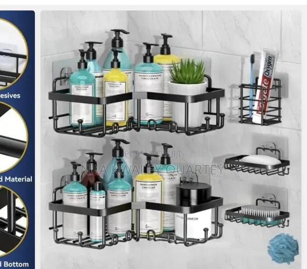 5pcs Corner Shower Caddy Set · Photo 1