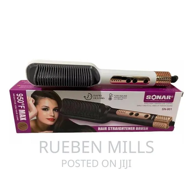 950 Degrees Sonar Ring Hot Comb Hair Straightener Brush · Photo 1