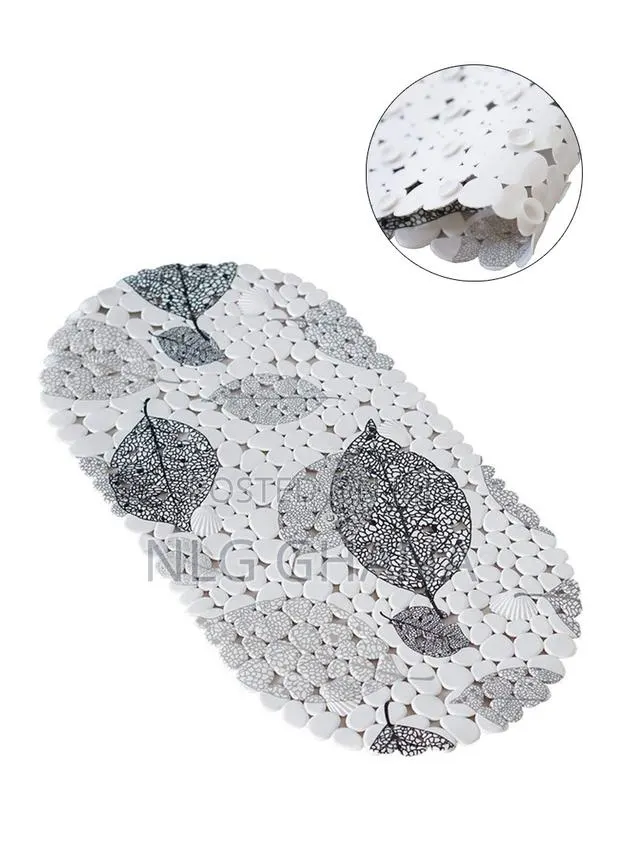 27.5x13.8inch Anti Bacterial Oval PVC Mat. Ghx5258 · Photo 1