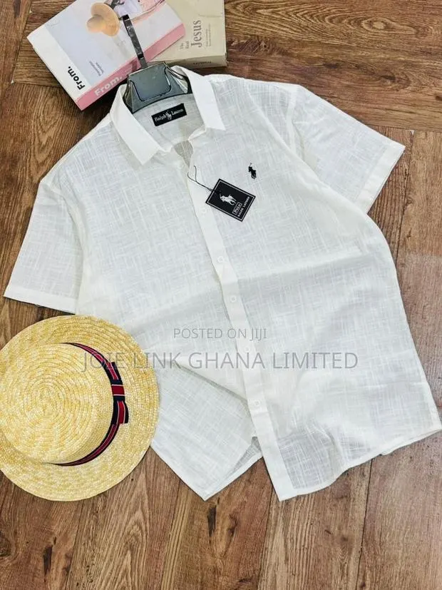 Premium Polo Linen Short Sleeves Shirts Available Im Various Colors · Photo 1