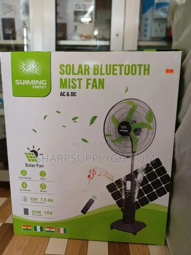 18'' Rechargeable and Solar Standing Fan · Photo 1