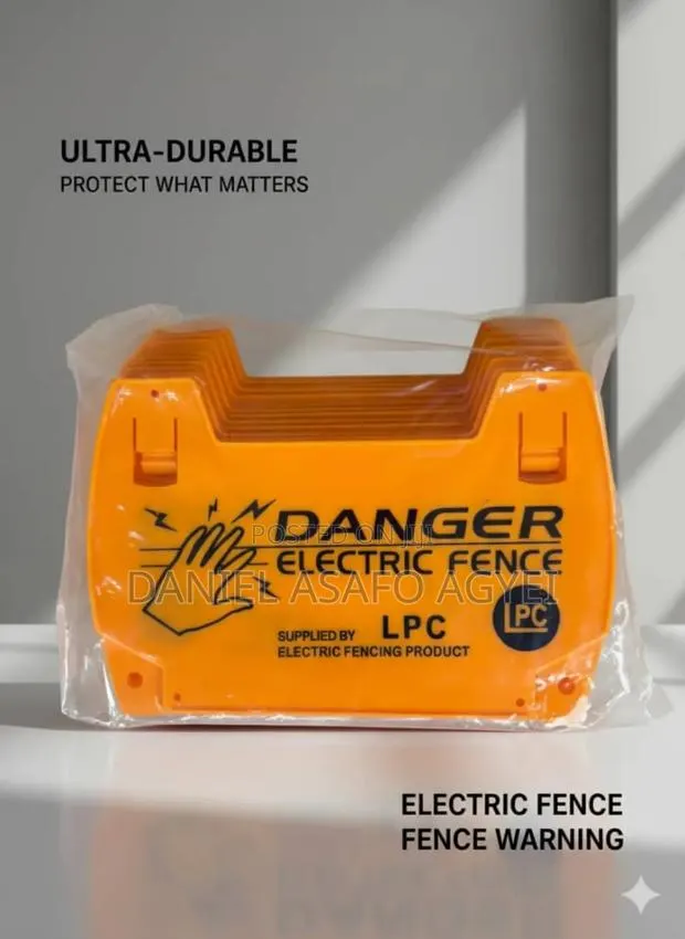 Electric Fence Warning Sign · Photo 1