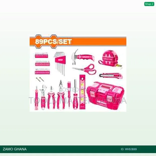89 PCS Pink Hand Tools - Whs3b89 · Photo 1