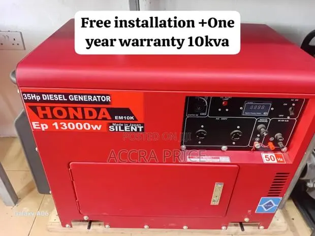 Premier 10kva 13kw Honda Generator Capacity Diesel Powered · Photo 1