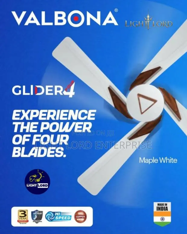 Valbona Ceiling Fan 4blade · Photo 1