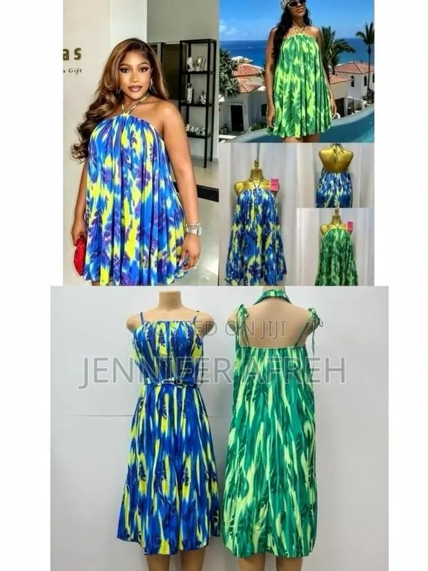 Pleated Halter Sundress · Photo 1