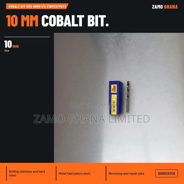 Cobalt Bit HSS 10Mm 5% (10Pcs/Pkt) - H · Photo 1