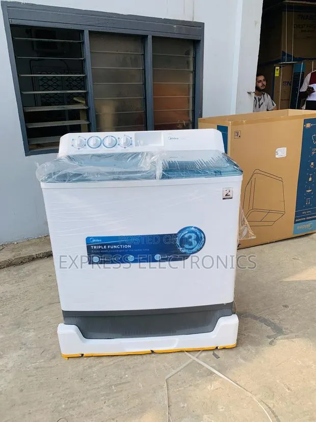 Midea 18 KG Twin Tub Semi Automatic Washing Machine (MT100W180/WGH · Photo 1