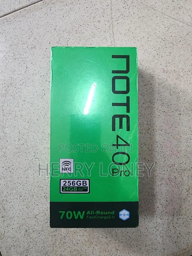 New Infinix Note 40 Pro 5G 256 GB Black · Photo 1