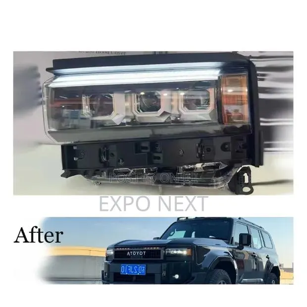 Toyota Prado LC250 2024-2025 Led Three Lens Plug and Play Head Light · Photo 1