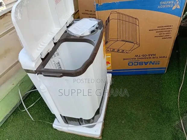 Nasco 5kg Twin Tub Washing Machine – Designed for Fast Washing · Photo 1