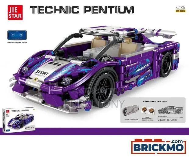 Jie Star Technic Pentium Purple Sports Car Model · Photo 2