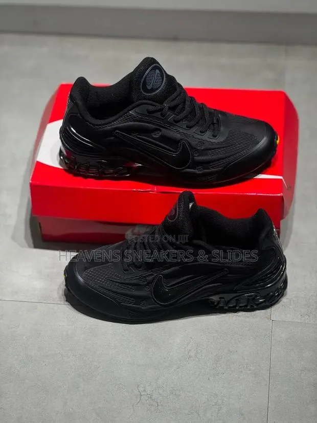 All-Black Nike Shox Ride 2 Sneakers · Photo 1