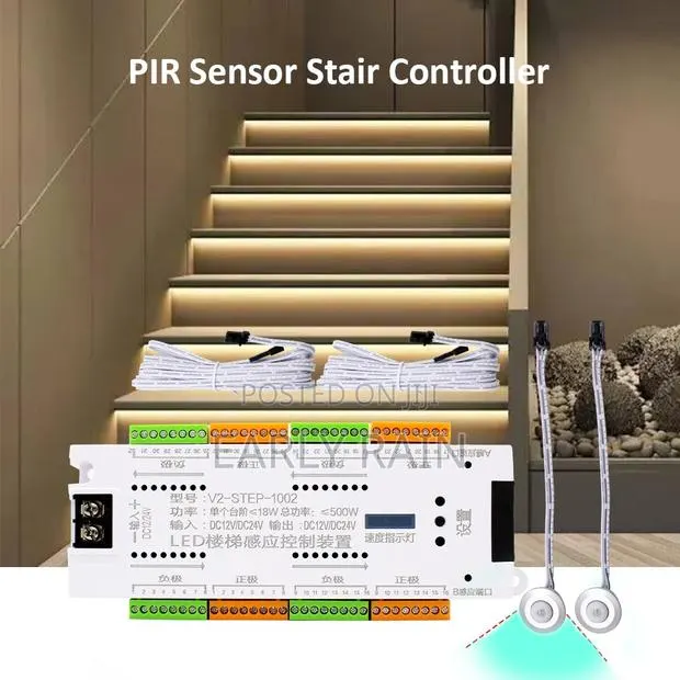 Automatic Staircase Light Installation · Photo 1