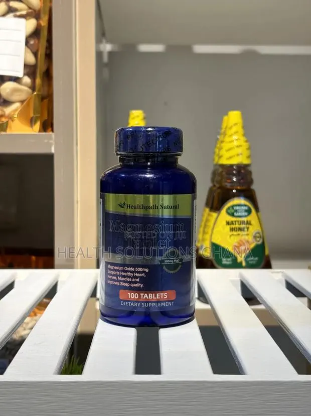 Magnesium Tablets for Muscle, Nerve Relaxation Support · Photo 1