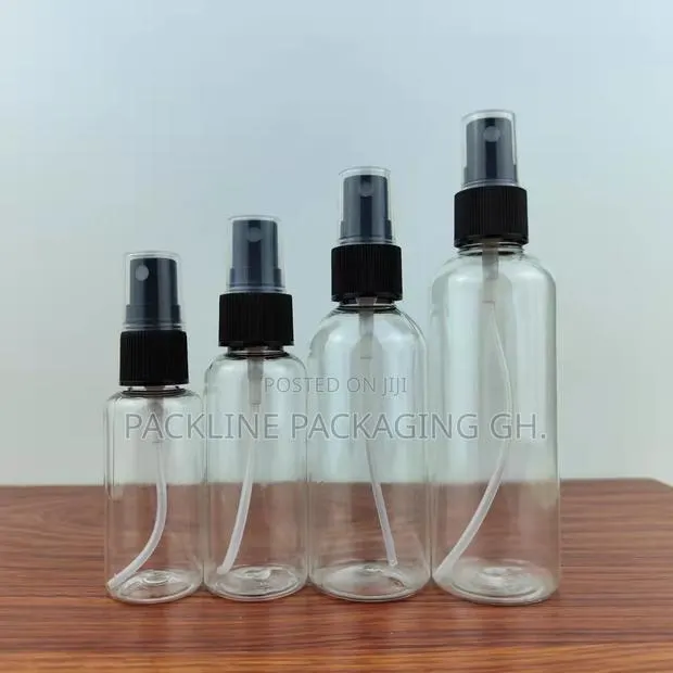 Transparent Pet Cosmetics Applicator Spray Plastic Bottles · Photo 1