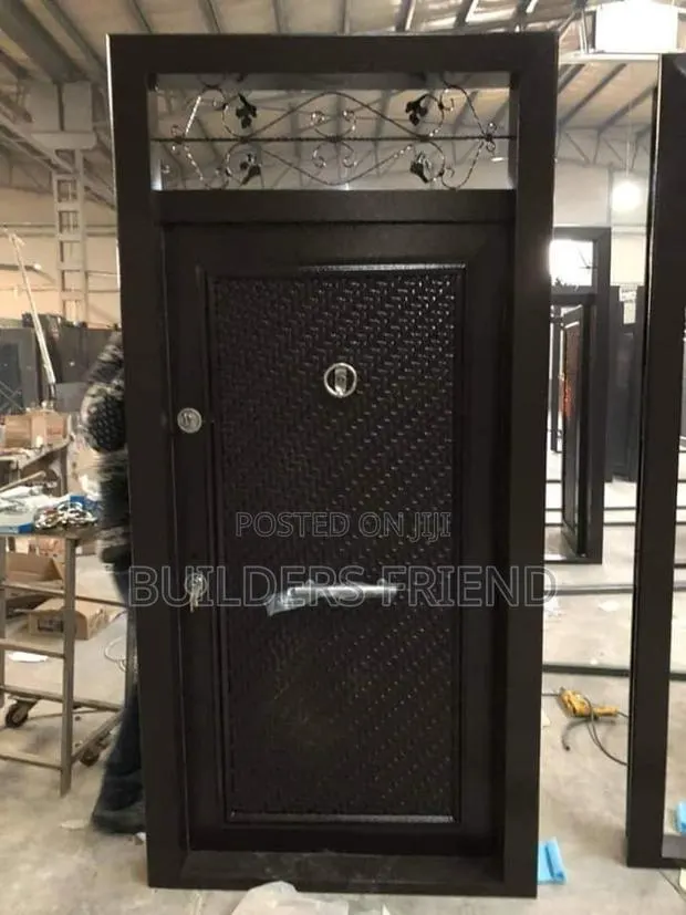 8feet Fanlight Heavy Full Metal Single Security Door · Photo 1