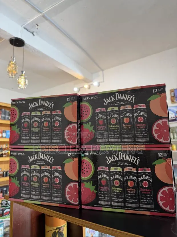 JD Cans 4x Seagram Cans12x Malibu 8x JD Variety 12x Seagram Bottles12x · Photo 1