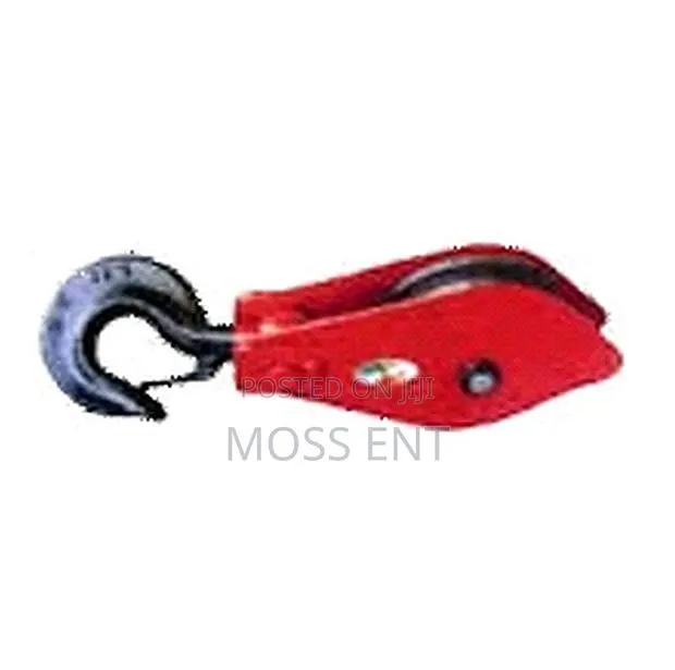 1t Single Pulley With Hook Single Sheave Red Black - Rap-Sp-1t · Photo 1