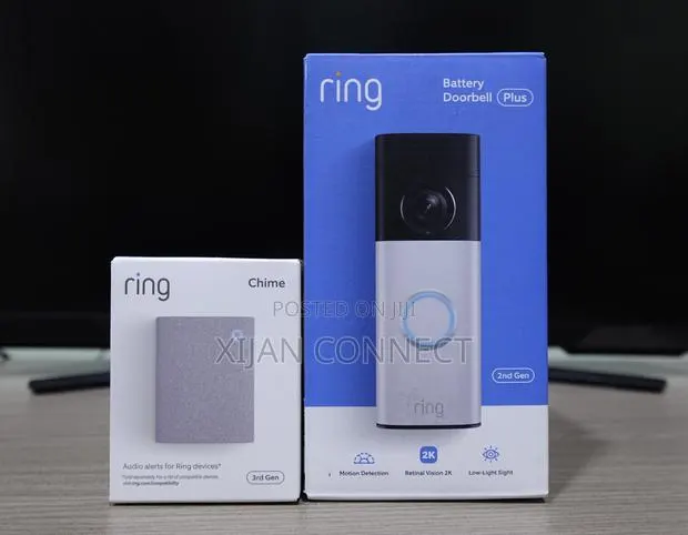 Ring Battery Doorbell Plus (2nd Gen) + Ring Chime (3rd Gen) Bundle · Photo 1