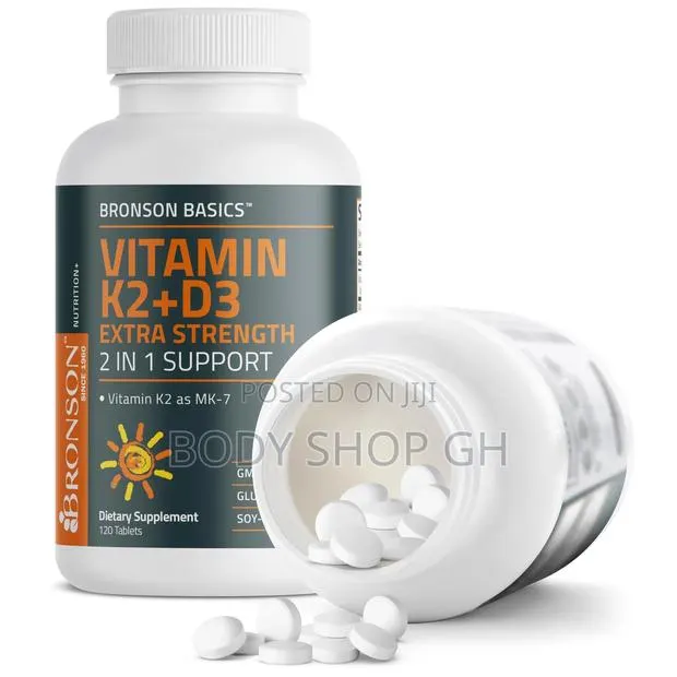 Bronson Vitamin K-2 + D3 Supplement Vitamin D3 5000 Iu (125 McG) · Photo 1