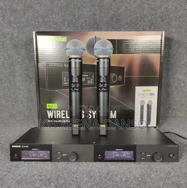 Shure Slxd4d Dual Channel Wireless Microphone System · Photo 1