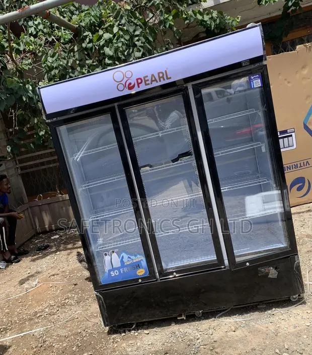 Quality Sleek Pearl 950 Liters 3 Doors Display Fridge Cooler PVC-150 · Photo 1