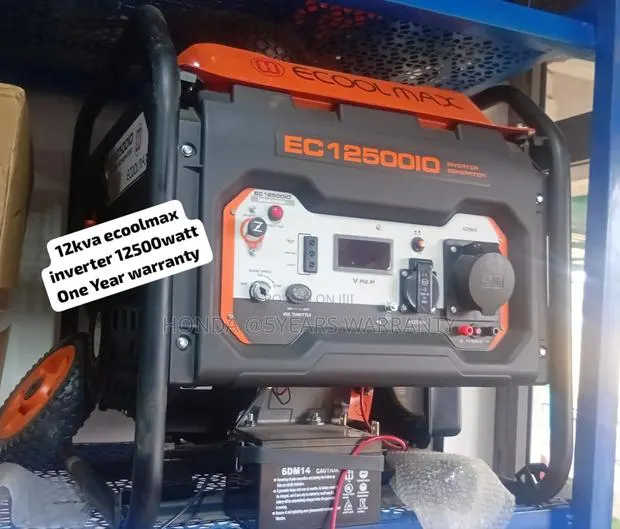 12kva Ecoolmax Inverter Generator Petrol 12500watt Ecoolmax · Photo 1
