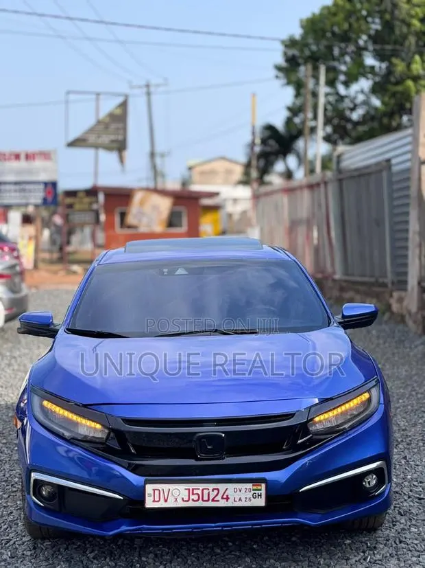 Honda Civic Sport Sedan 2019 Blue · Photo 1