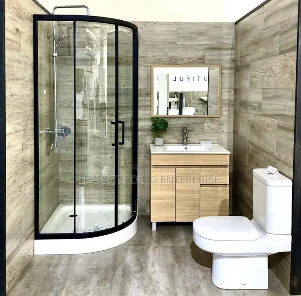 Water Closet +Cabinet + Shower - Bathroom Accessories · Photo 1