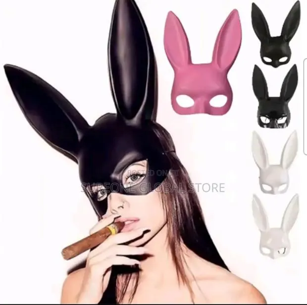 Halloween Rabbit Ears Half Mask · Photo 1